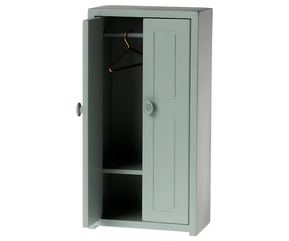 Maileg - Miniature Closet for Mouse Soft Blue