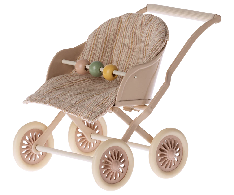 Maileg - Stroller for Baby Mice Rose