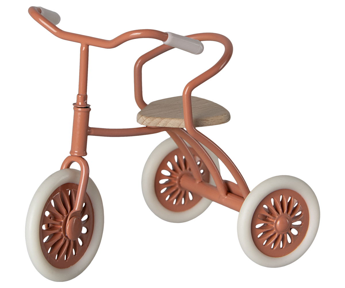 Maileg Abri a Tricycle Mouse - Coral - Cheeky Junior