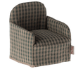 Load image into Gallery viewer, Maileg - Chair for Mouse Green Checker ONLINE ONLY