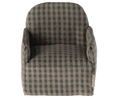 Load image into Gallery viewer, Maileg - Chair for Mouse Green Checker ONLINE ONLY