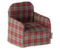 Load image into Gallery viewer, Maileg - Chair for Mouse Red Checker ONLINE ONLY