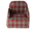 Load image into Gallery viewer, Maileg - Chair for Mouse Red Checker ONLINE ONLY