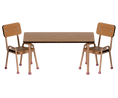 Load image into Gallery viewer, Maileg - Table and Chair Set for Mouse Dark Powder ONLINE ONLY