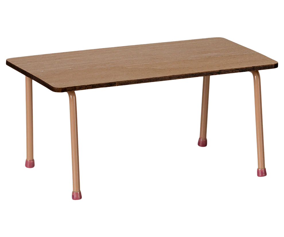 Maileg - Table and Chair Set for Mouse Dark Powder