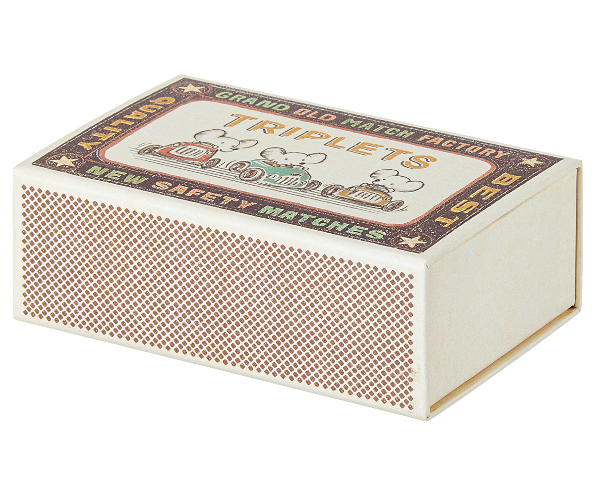 Maileg Triplets Baby Mice in Matchbox - Cheeky Junior