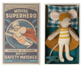 Load image into Gallery viewer, Maileg - Super Hero Little Brother Mouse in Matchbox ONLINE ONLY