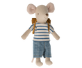 Load image into Gallery viewer, Maileg Tricycle Mouse Big Brother with Bag - Cheeky Junior