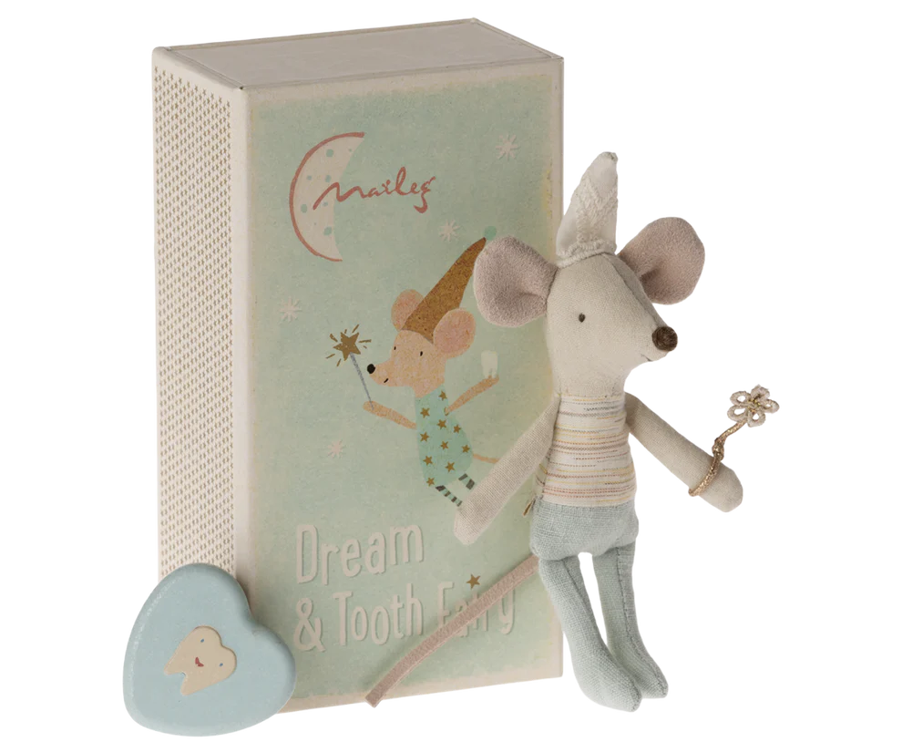 Maileg - Tooth Fairy Mouse Little Brother in Matchbox