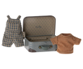 Load image into Gallery viewer, Maileg - Overalls and Shirt for Big Brother Mouse in Suitcase ONLINE ONLY