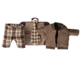 Load image into Gallery viewer, Maileg - Jacket, Pants and Tie for Grandpa Mouse in Suitcase ONLINE ONLY