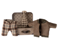 Load image into Gallery viewer, Maileg - Jacket, Pants and Tie for Grandpa Mouse in Suitcase ONLINE ONLY