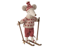 Load image into Gallery viewer, Maileg - Winter Mum Mouse with Ski Set ONLINE ONLY