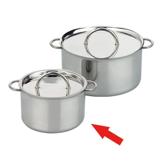 Gluckskafer Stainless Steel Play Pot with Steel Lid 9cm
