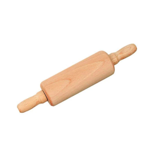 Gluckskafer Wooden Rolling pin with Plain Handle Steel Axle 20cm