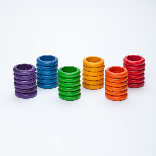 Grapat Rings 6 Colours 36 pieces