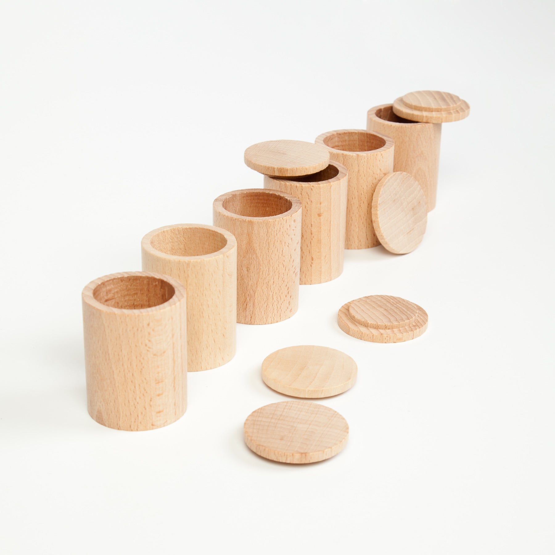 Grapat 6 Natural Cups with Cover - Cheeky Junior