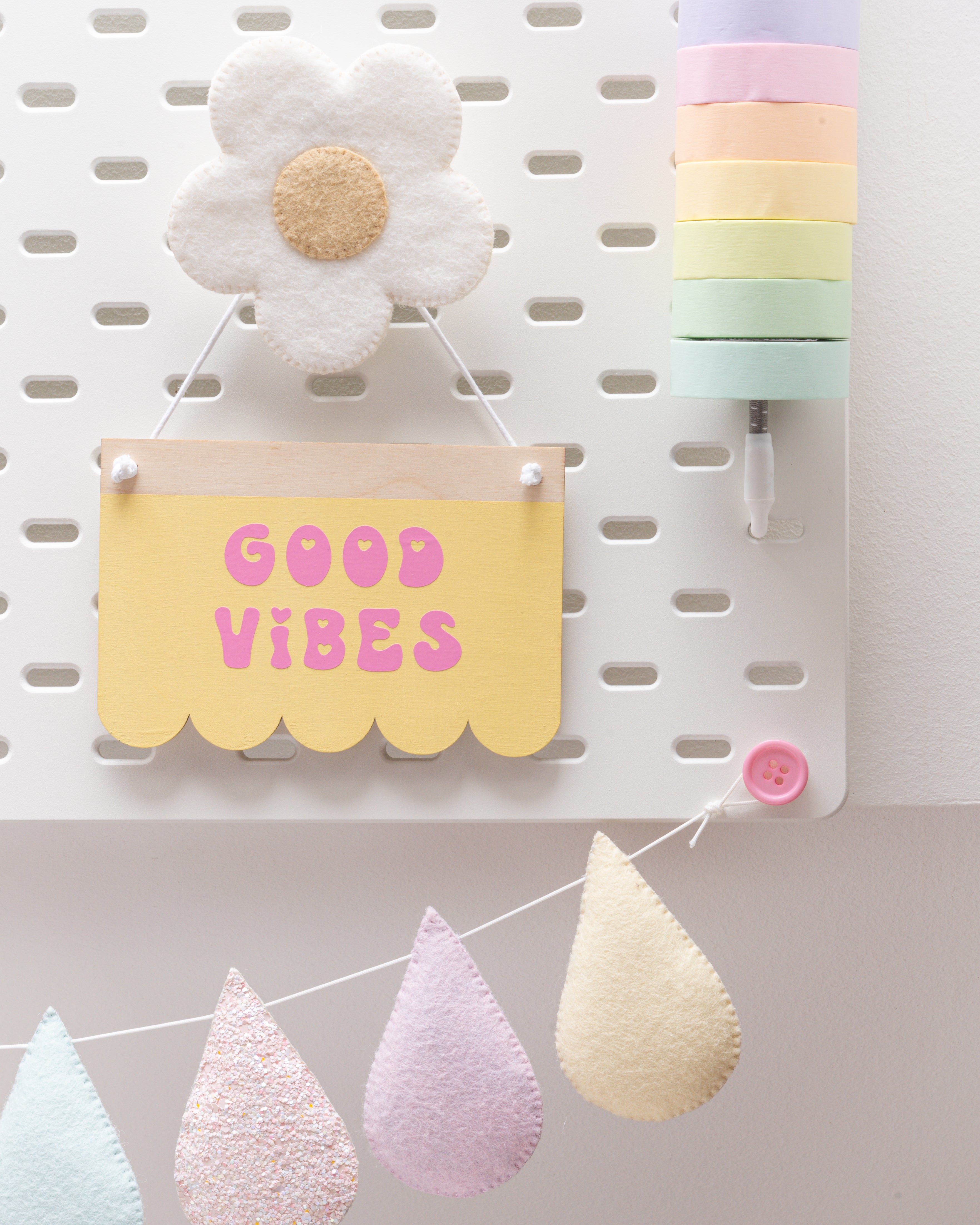 Lovely Buttons Ups ® - Wall Hooks Pastel Collection