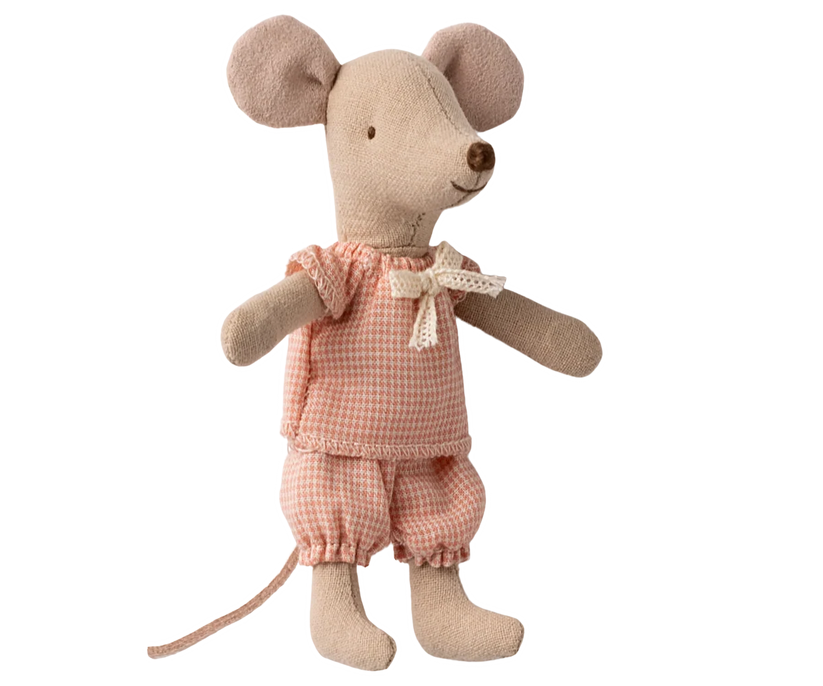 Maileg - Little Sister Mouse in Matchbox