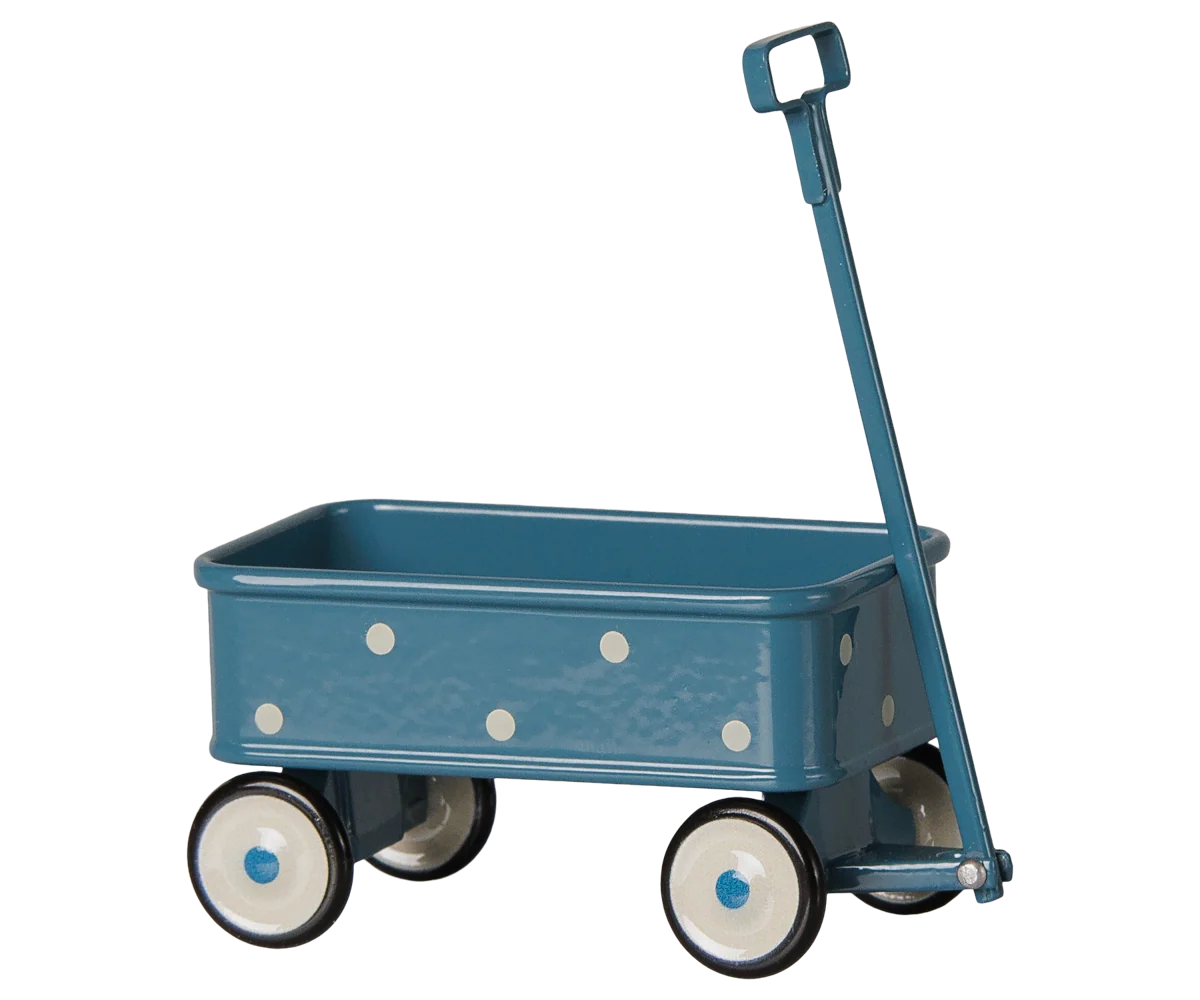 Maileg - Wagon for Mouse Blue
