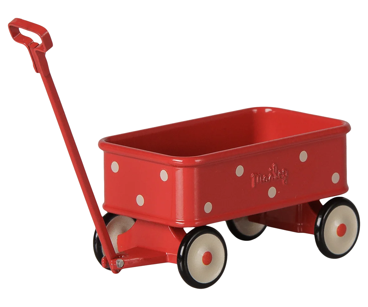Maileg - Wagon for Mouse Red