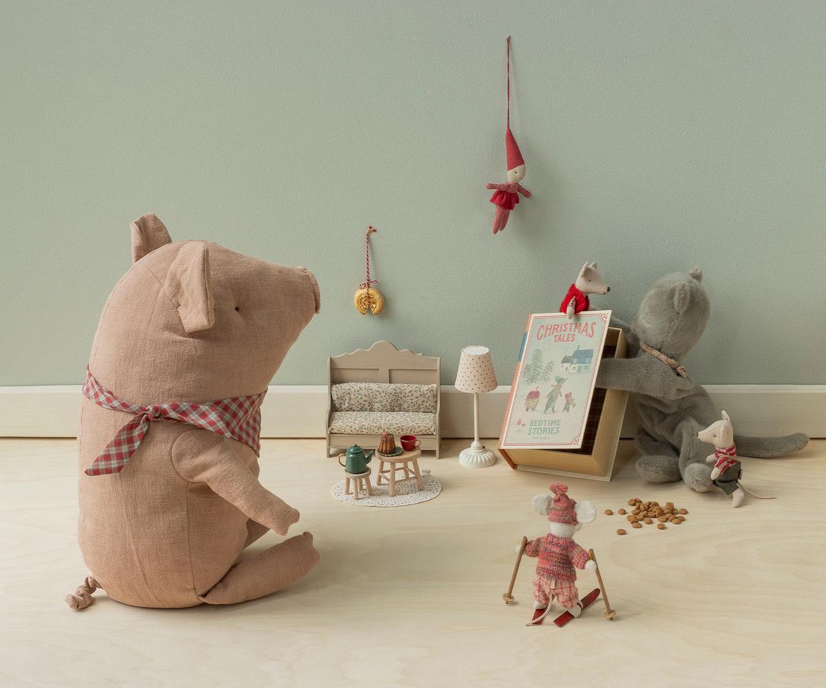 Maileg - Christmas Twin Mice in Book