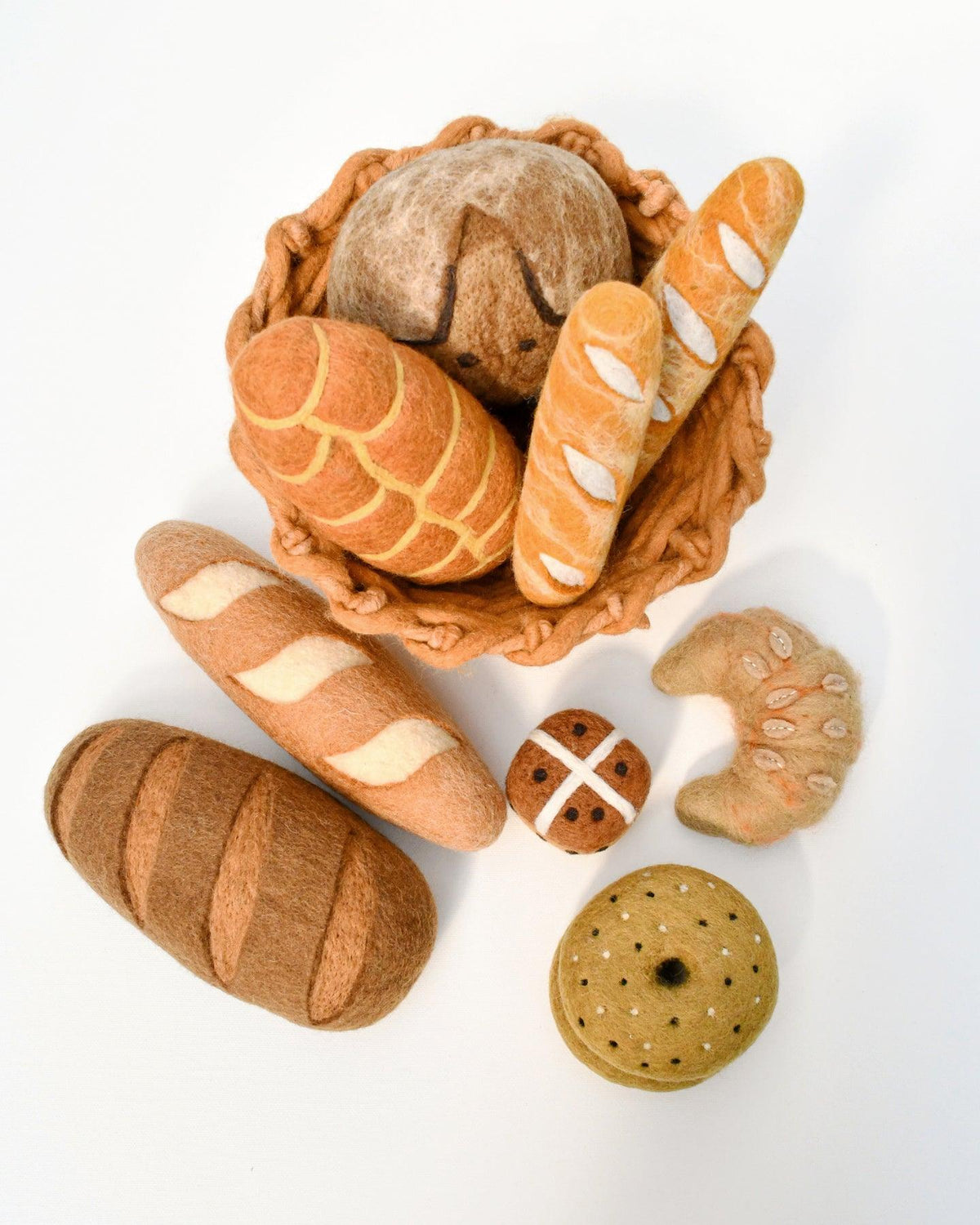 Tara Treasures Felt French Loaf Bread - Cheeky Junior