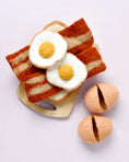 Load image into Gallery viewer, Tara Treasures - Felt Bacon and Eggs Breakfast Set