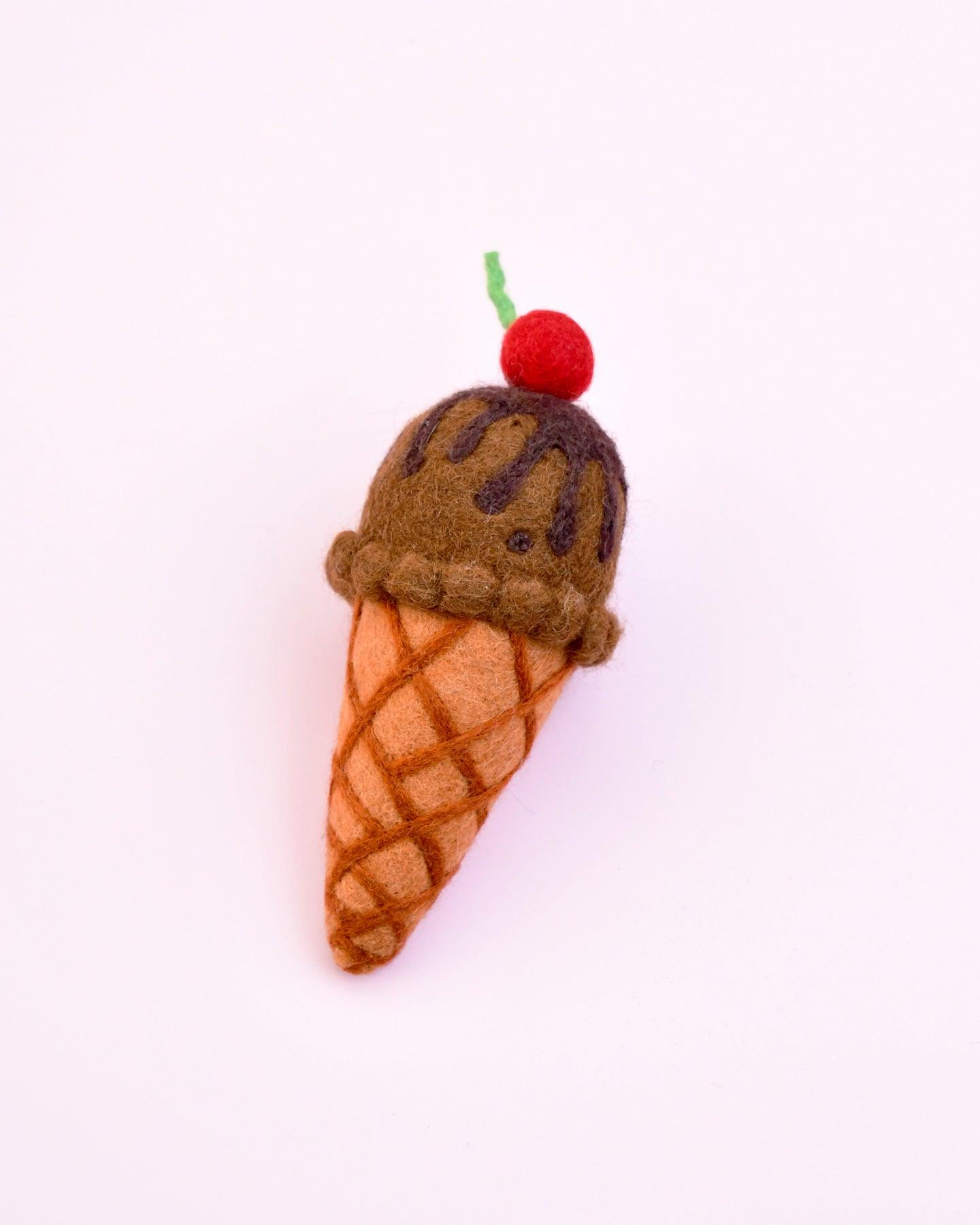 Tara Treasures Felt Double Chocolate Ice Cream - Cheeky Junior