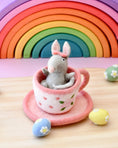 Load image into Gallery viewer, Tara Treasures Felt Bilby in Teacup - Cheeky Junior