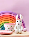 Load image into Gallery viewer, Tara Treasures Felt Rabbit in Teacup - Cheeky Junior
