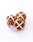 Load image into Gallery viewer, Tara Treasures Felt Hot Cross Buns Set of 3 - Cheeky Junior
