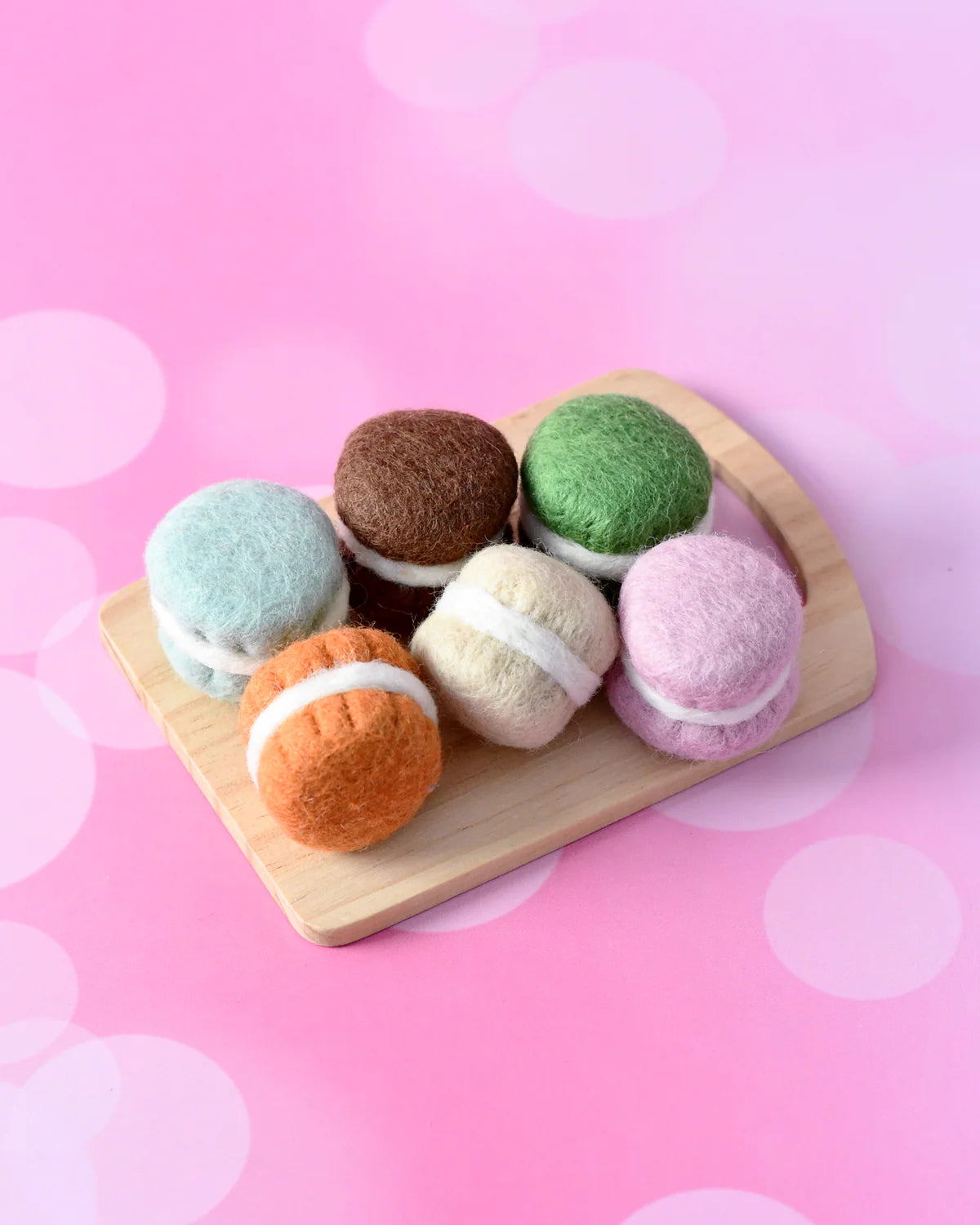 Tara Treasures - Felt Macaroons A Set of 6