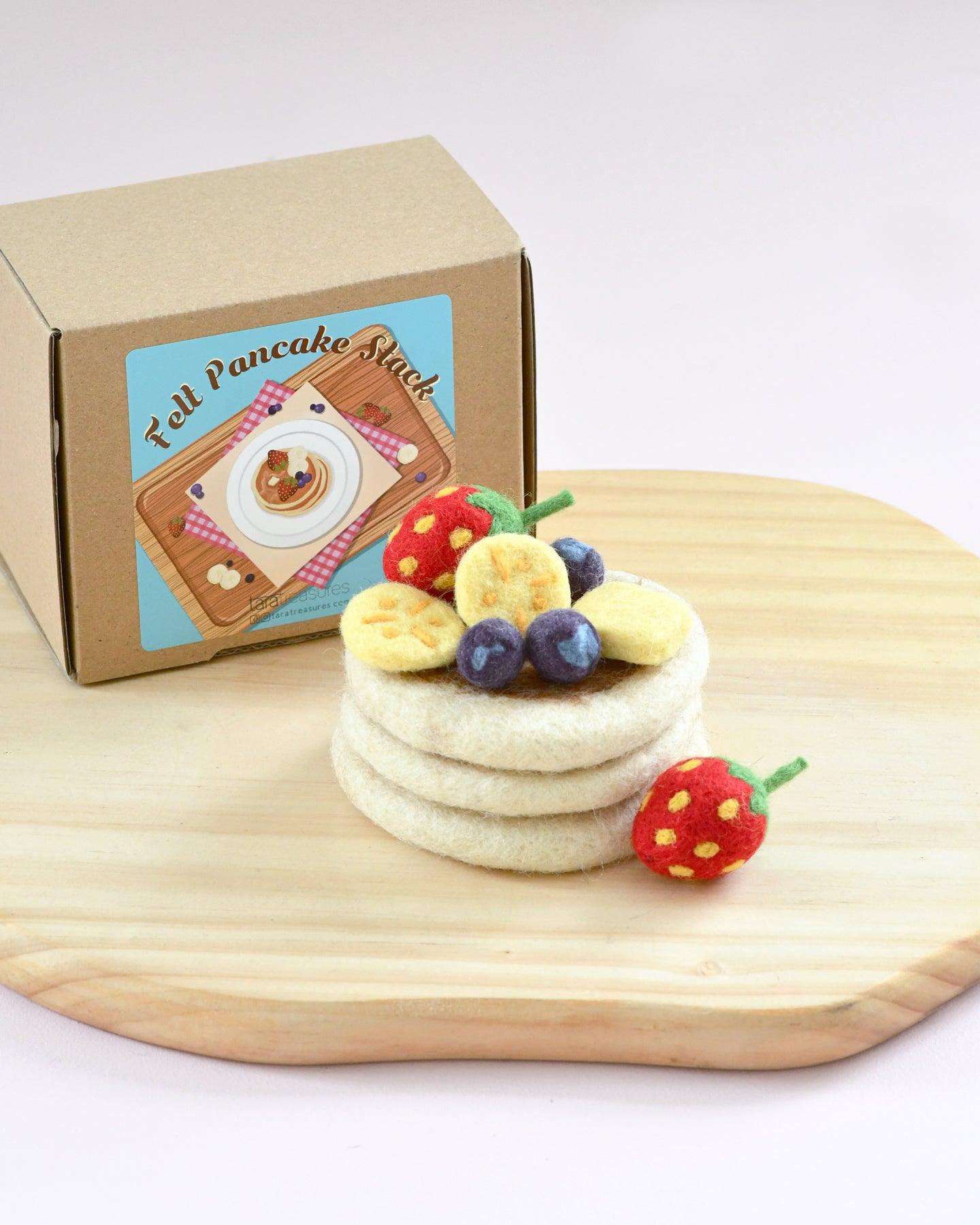 Tara Treasures Felt Pancake Stack Play Food - Cheeky Junior