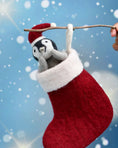 Load image into Gallery viewer, Tara Treasures - Felt Penguin in Stocking Toy