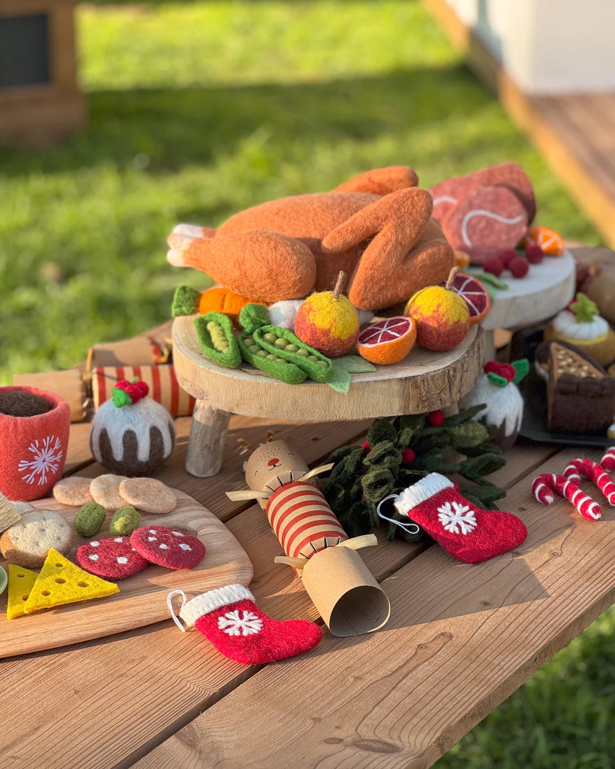 Tara Treasures - Felt Charcuterie Cheese Platter Play Food Set
