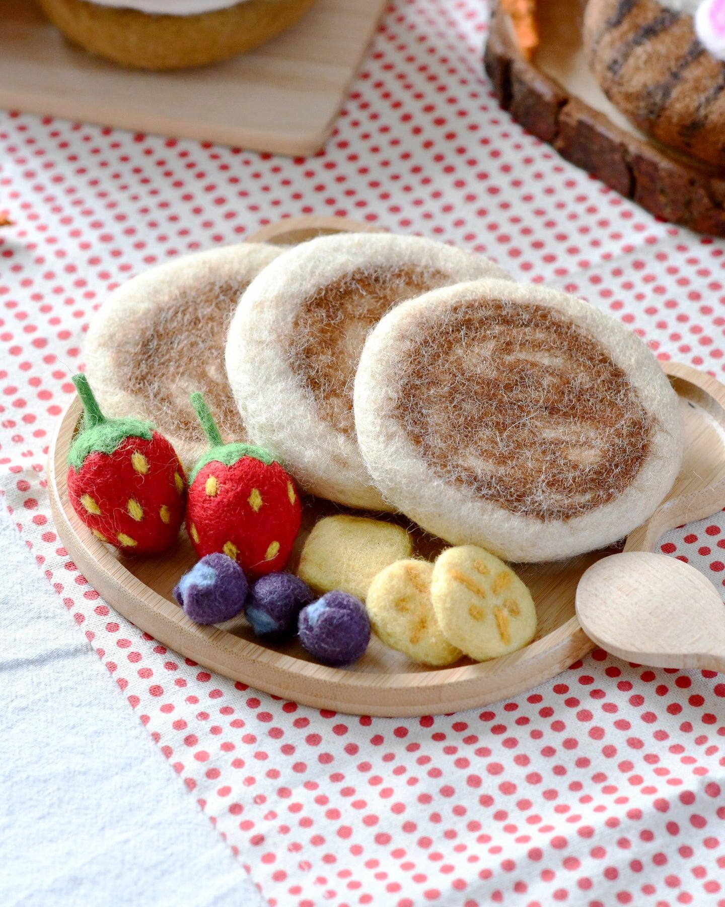 Tara Treasures Felt Pancake Stack Play Food - Cheeky Junior