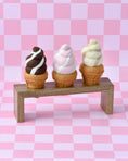Load image into Gallery viewer, Tara Treasures - Felt Vanilla Soft Serve Ice Cream