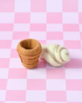 Load image into Gallery viewer, Tara Treasures - Felt Vanilla Soft Serve Ice Cream