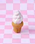 Load image into Gallery viewer, Tara Treasures - Felt Strawberry Soft Serve Ice Cream