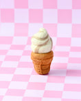 Load image into Gallery viewer, Tara Treasures - Felt Vanilla Soft Serve Ice Cream
