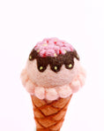 Load image into Gallery viewer, Tara Treasures Felt Strawberry Sorbet Ice Cream - Cheeky Junior