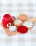 Load image into Gallery viewer, Tara Treasures - Felt Strawberry Jam and Scones Set
