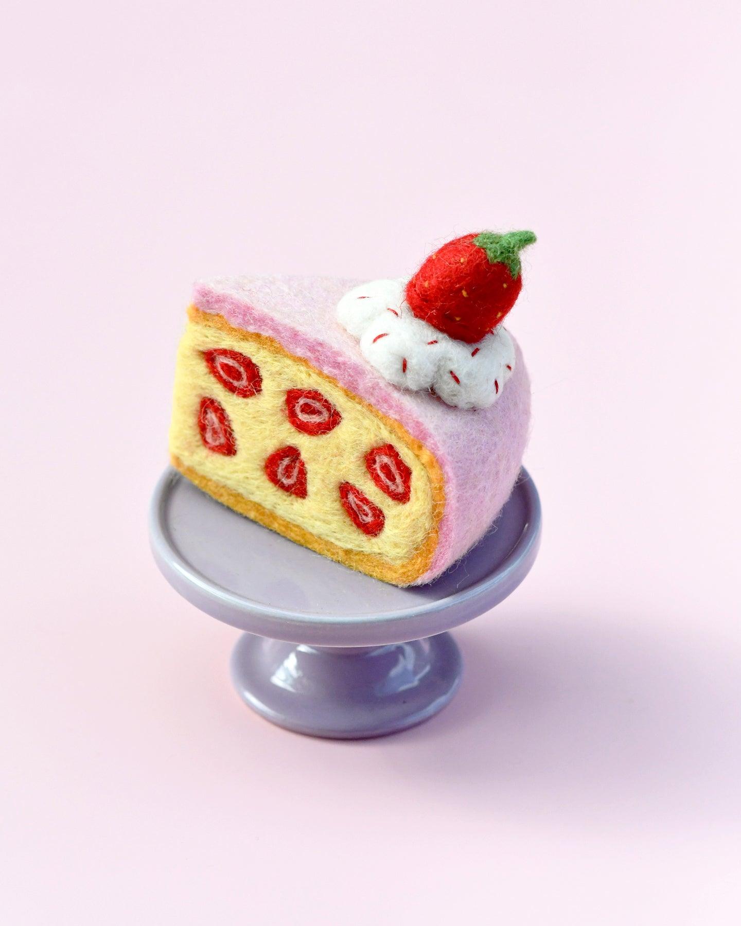 Tara Treasures Felt Strawberry Torte Slice - Cheeky Junior