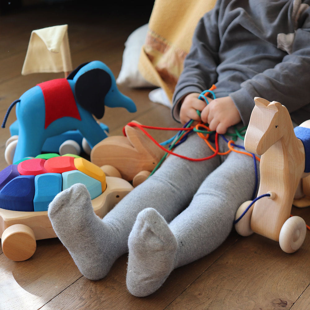 Grimm's Pullalong Elephant Otto - Cheeky Junior