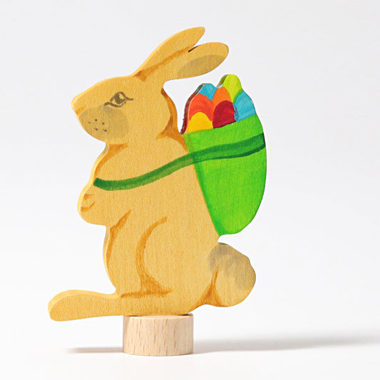 Grimm's Celebrations Rabbit with Basket Decoration