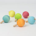 Load image into Gallery viewer, Grimm's - Spinning Tops Set of 6 Pastel