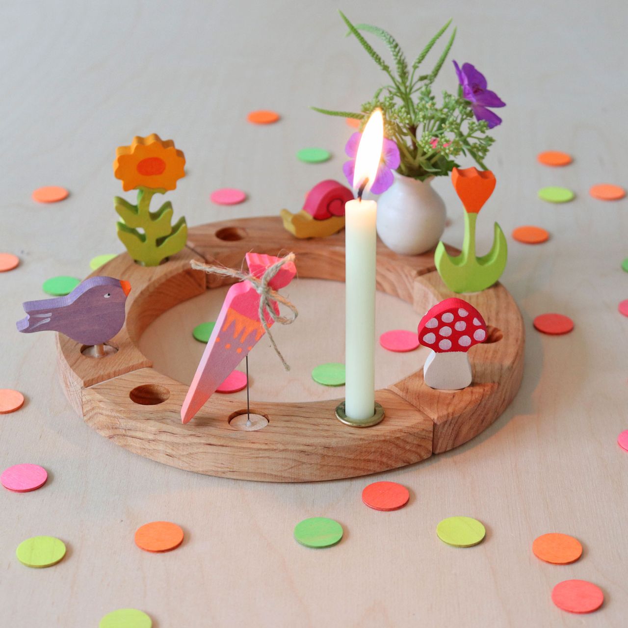Grimm's Celebrations - School Cone Neon Pink