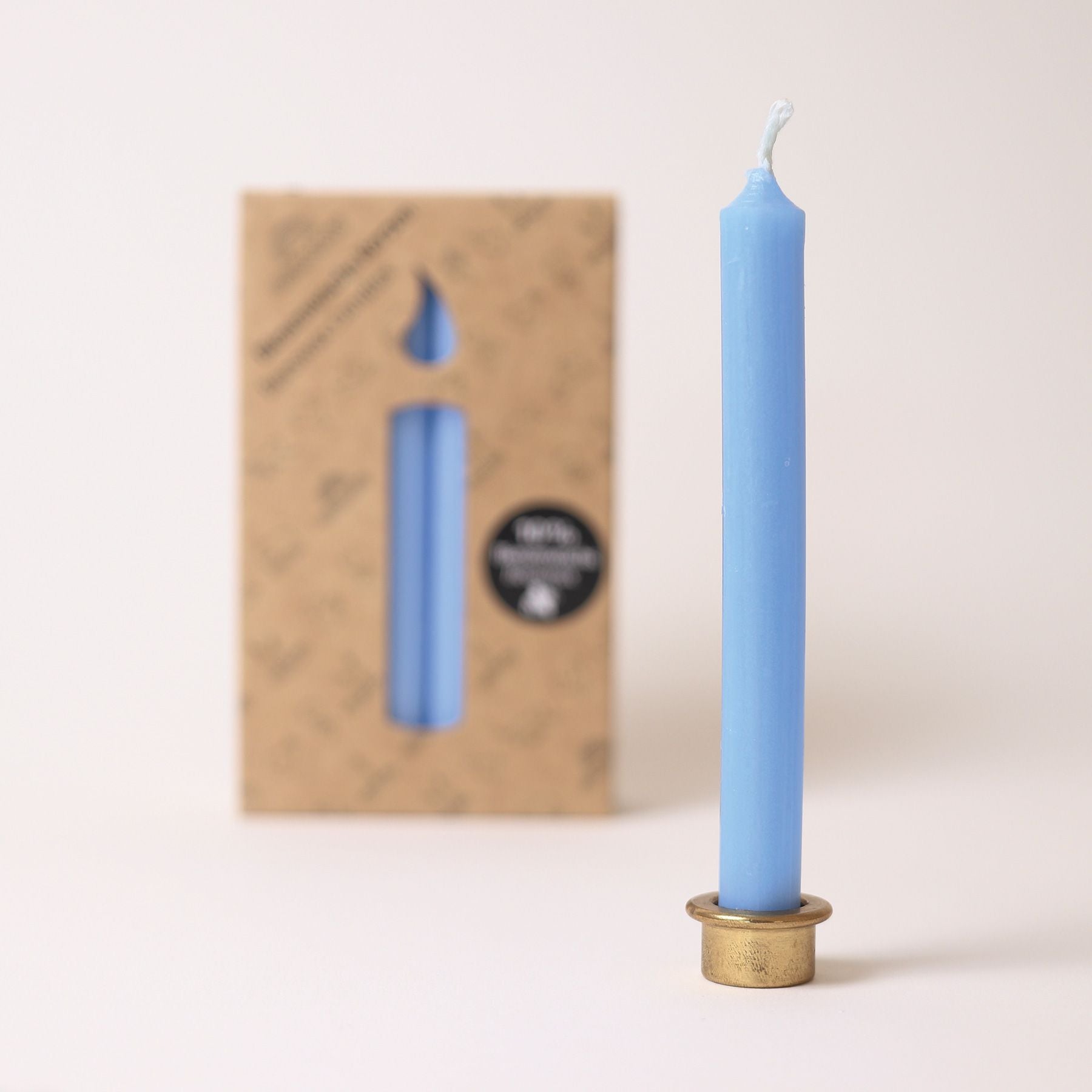 Grimm's Celebrations - Candles 100% Beeswax Light Blue