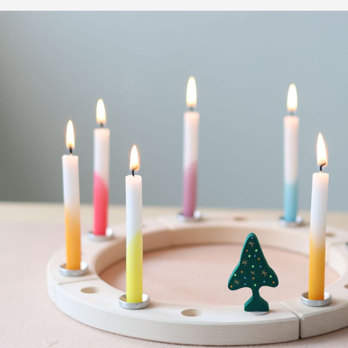 Grimm's Celebrations - Candles Dip Dye Rainbow